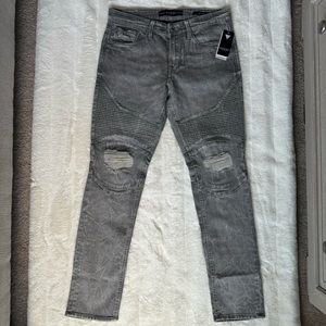 Guess Jeans, Slim Tapered Quilted Moto Jeans